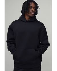 BoohooMAN - Tall Oversized Bonded Scuba Hoodie - Lyst