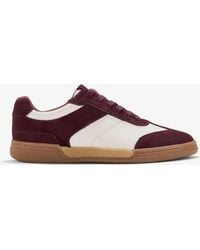 Clarks - Maseri Walk Burgundy Combination Trainers - Lyst