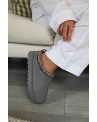 Where's That From - Faux Fur Lined Aztec Mini Boots - Lyst