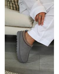 Where's That From - Faux Fur Lined Aztec Mini Boots - Lyst