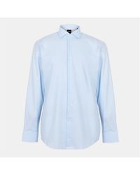 BOSS - Spread Collar Long Sleeve Regular Fit Shirt - Lyst