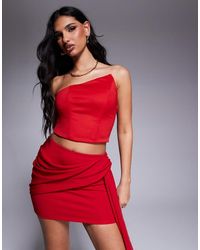 ASOS - Co-Ord Angled Neck Top - Lyst