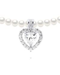 Ateliers Saint Germain - Necklace Row Of Real Cultured Freshwater Pearls Semi Round 5-6 Mm - Lyst