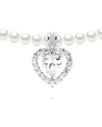Ateliers Saint Germain - Necklace Row Of Real Cultured Freshwater Pearls Semi Round 5-6 Mm - Lyst
