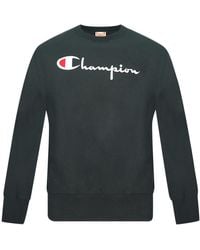 Champion - Script Logo Sweatshirt Cotton - Lyst