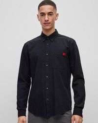 HUGO - Evito Slim Fit Long Sleeved Shirt - Lyst
