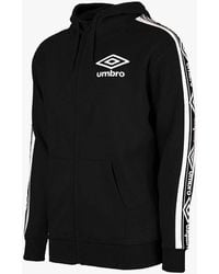 Umbro - Long Sleeve Zip Up Taped Hoodie Track Jacket 65506U Fl3 - Lyst