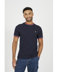 Brave Soul - 3-Pack Crew Neck T-Shirts With Rib Detail - Lyst