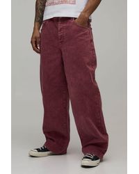 BoohooMAN - Tinted Worn Look Super Baggy Jeans - Lyst