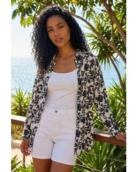 Roman - Floral Swirl Print Collared Shirt - Lyst