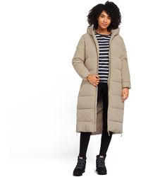 North Ridge - Roaming Jacket With Generous Cosy Hood & Zipped Hem Vents, Longline Winter Coat - Lyst