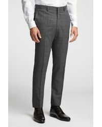 Ted Baker - Slim Fit Pow Check Trousers - Lyst