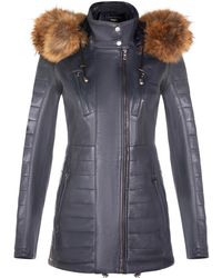 Infinity Leather - Slim Fit Hooded Parka Jacket-Northam - Lyst