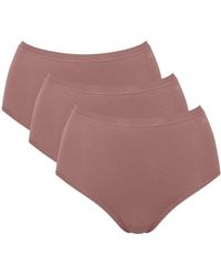 Sloggi - Go Daily Cotton High Waist Briefs (3 Pack) - Lyst