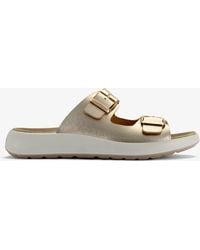 Clarks - Un Oak Mule Metallic Sandals - Lyst