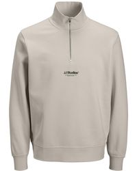 Jack & Jones - Sweatshirts 1/4 Zip High Neck Long Sleeve - Lyst