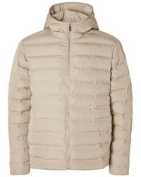 SELECTED - Jas Zomer Barry Quilted Hooded Jacket Pure Cashmere Beige - Lyst