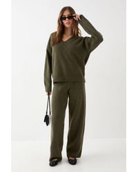 MissPap - Knitted Wide Leg Trousers - Lyst