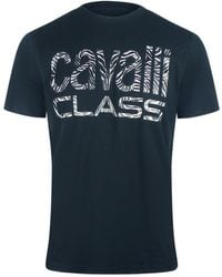 Roberto Cavalli - Bold Zebra Print T-Shirt Cotton - Lyst