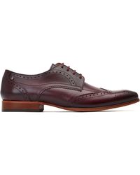 Base London - Barbera Brogue Shoes Dark Leather - Lyst