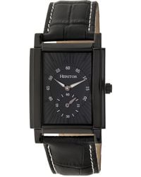 Heritor - Frederick Leather-Band Watch - Lyst