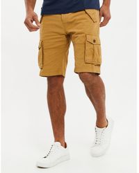 Threadbare - Lugo' Regular Fit Cotton Twill Cargo Shorts - Lyst