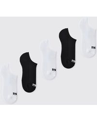 BoohooMAN - 5 Pack Dot Half Terry Trainer Socks - Lyst