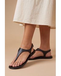 Oasis - Patricia Jelly Slingback Toe Post Flat Sandals - Lyst