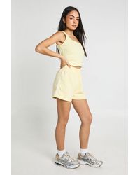 Boohoo - Contrast Binding Sweat Short - Lyst