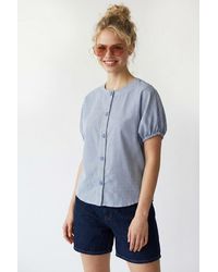 MixRay - Gingham Poplin Button Shirt - Lyst