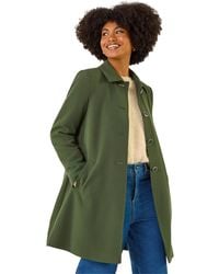 Roman - Buttoned Swing Coat - Lyst