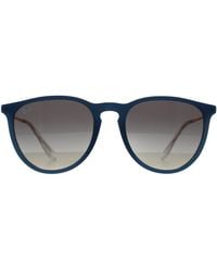 Ray-Ban - Round Polished Rubber Gradient Rb4171 Erika - Lyst