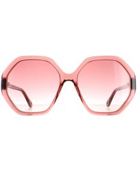 Chloé - Chloé Round Crystal Gradient Ch0008S Esther - Lyst