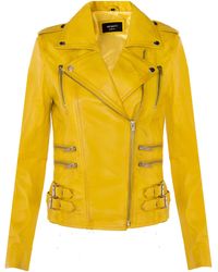 Infinity Leather - Brando Biker Jacket-Loddon - Lyst