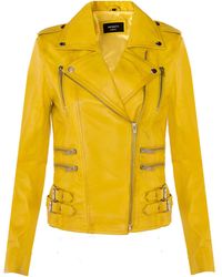 Infinity Leather - Brando Biker Jacket-Loddon - Lyst