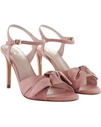 Ted Baker - Heevia Moire Satin Bow Sandals - Lyst
