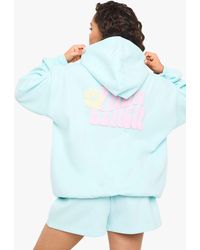 Boohoo - Palm Beach Puff Print Short Tracksuit - Lyst