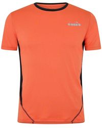 Diadora - Run Crew Neck Short Sleeve Athletic T-Shirt - Lyst