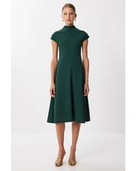Happiness İstanbul - A-Line Midi Dress With Half Turtleneck - Lyst