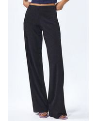 Busem - High-Waist Straight-Leg Crepe Trousers With Slit - Lyst