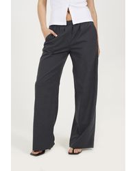 Brave Soul - Check Tailored Trousers With Elasticated Waist - Lyst