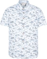 Mountain Warehouse - 'Preston Illustration' Shirt Breathable Summer Holiday Top Cotton - Lyst