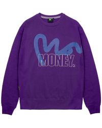 Money - Stencil Block Printed Logo Crew Neck Sweatshirt - Lyst
