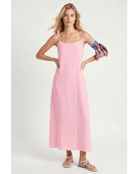 Happiness İstanbul - Cotton Poplin Midi Slip Dress - Lyst