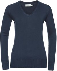 Russell - Collection Ladies/ V-Neck Knitted Pullover Sweatshirt (French) - Lyst