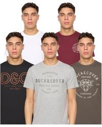 Duck and Cover - Corsure Geassorteerde Ontwerpen T-shirt (set Van 5) (veelkleurig) - Lyst
