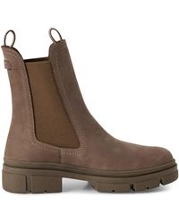 Tamaris - Dune Leather Classic High Pull-On Chelsea Ankle Boots - Lyst
