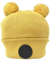 Canada Goose - X Angel Chen Double Pom Toque Yelllow Beanie - Lyst
