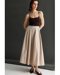 MixRay - High Waist Midi Skirt - Lyst