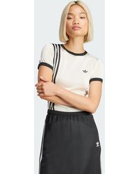 adidas Originals - Knitted 3-Stripes Short Tee - Lyst